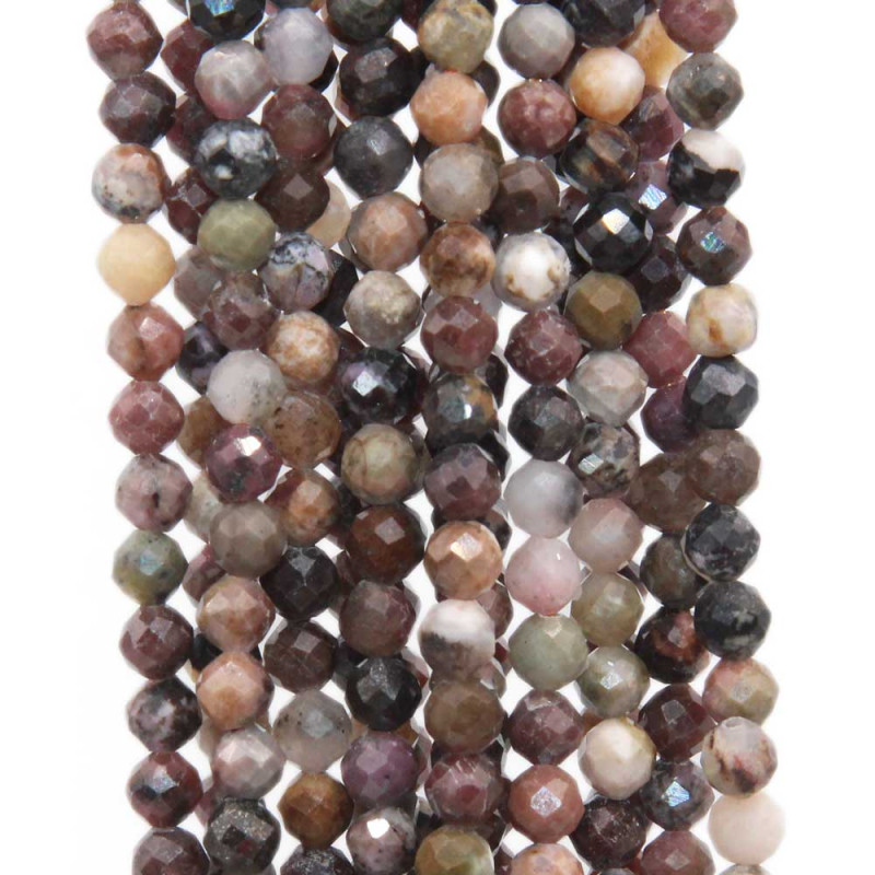 Pietra diaspro tondo sfacc. 3 mm filo 40 cm (ros3mm2) - pietreeminuterie.com