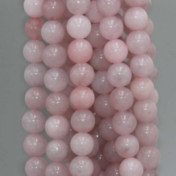 Offerta Pietre Dure Miste | Berillo rosa tondo liscio 6 mm filo 40 cm - ber4mmfd