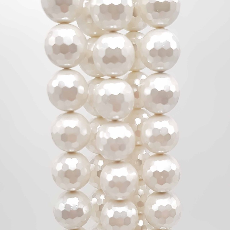 Conchiglie tonde bianche 10 mm grado aaaa pacco 10 pezzi (Conc3) - pietreeminuterie.com