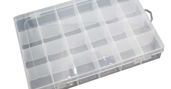 Contenitore per perline Pyssla a scomparti modulabili