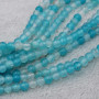 Agata azzurra tonda liscia 4 mm filo 40 cm