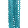Agata azzurra rutilata tonda sfac. 4 filo 40 cm