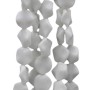 Agata bianca gettone ondulato 16 mm 5 pz