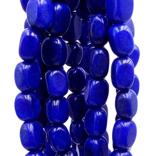 Pepite in pietra dura | Pepite agata blu 12x8 mm circa pacco 10 pz - pepblu8