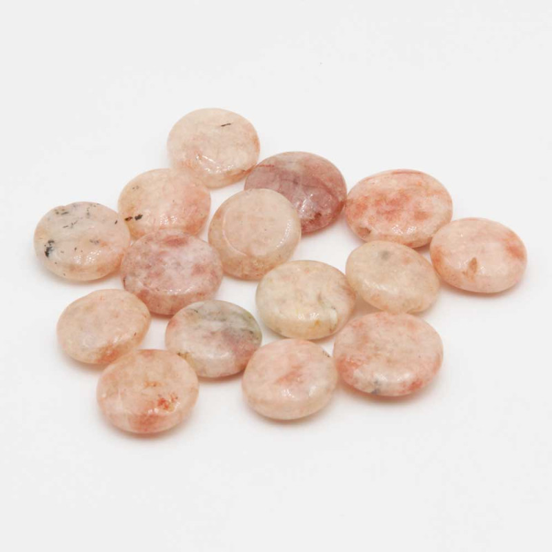 Agata Crazy gettone liscio 14/15 mm conf. 6 pz (crez-p299) - pietreeminuterie.com