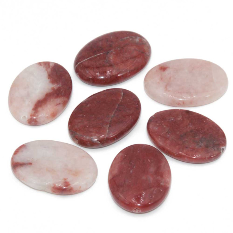 Agata crazy ovale 30x22 mm liscia conf. 2 pz (crazy3022) - pietreeminuterie.com