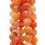 Agata di fuoco arancio 12 mm sfac. filo 40 cm