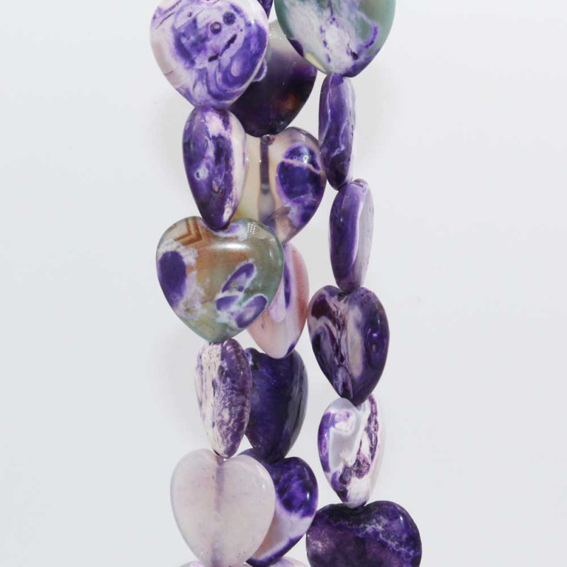 Agata di fuoco cuore liscio 20 mm viola pacco 4 pz (cuo-90-fu) - pietreeminuterie.com