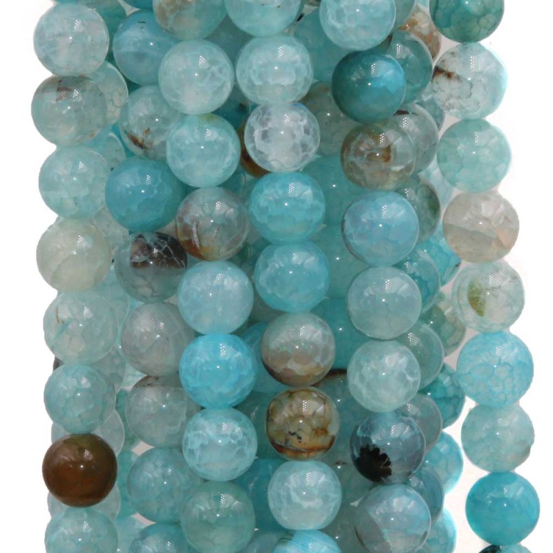 Agata di fuoco tonda azzurra liscia 8 mm filo 40 cm - fuo-1-033 - pietreeminuterie.com Agata di fuoco tonda azzurra liscia 8 mm filo 40 cm (fuo-1-033) - pietreeminuterie.com