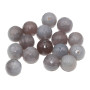 Agata grigia tonda sfac. 13.5 mm 10 pz