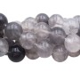 Agata grigia fume tonda liscia 10 mm pacco 10 pezzi