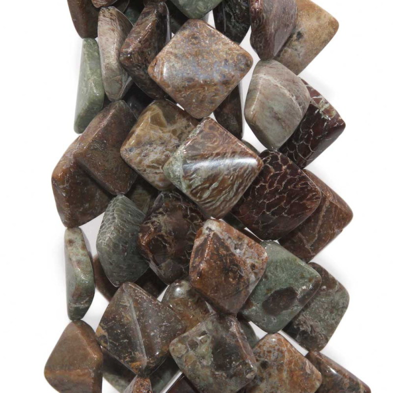 Agata indiana rombo ondulato 20 mm filo 40 cm (rom8o2992) - pietreeminuterie.com