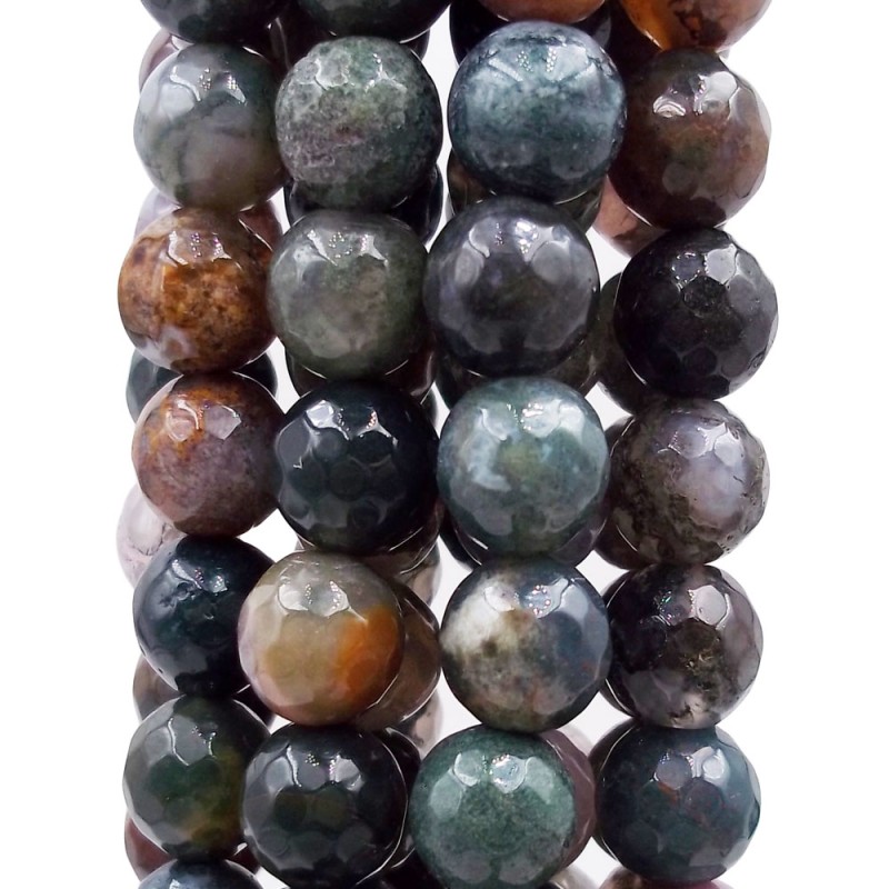 Agata indiana 10 mm sfaccettata filo 40 cm (aindd19q) - pietreeminuterie.com