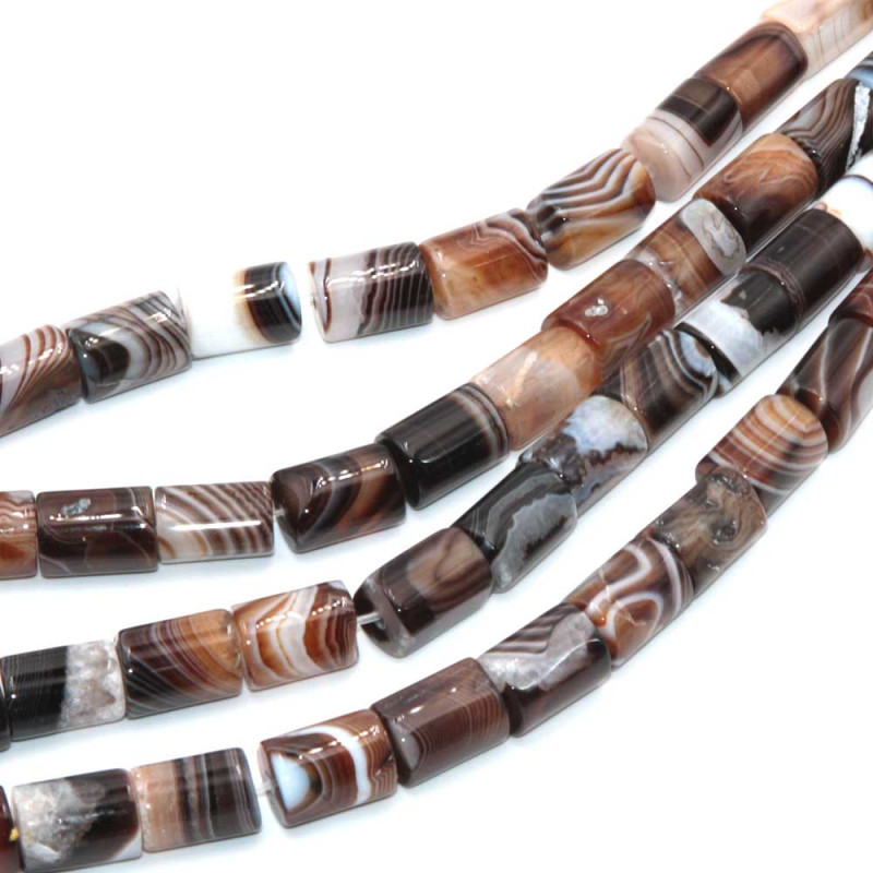 Agata madagascar colonna liscia 13x11 mm 4 pz (col-m-p1) - pietreeminuterie.com