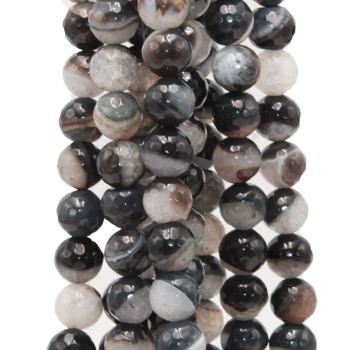 Agata madagascar inclusioni quarzo 12 mm sfac. filo 40 cm
