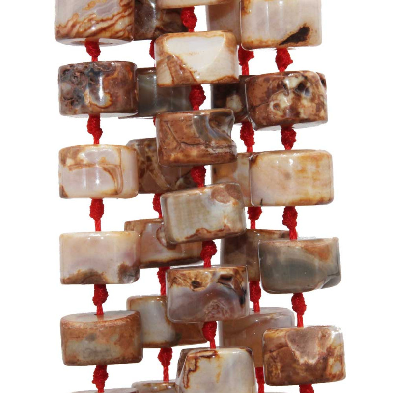 Agata madagascar rondelle 14x9 mm lisce 10 pz (ron-mad-10) - pietreeminuterie.com