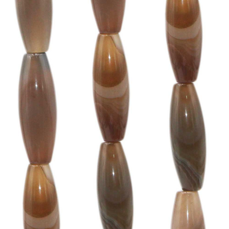 Agata striata colonna liscia 40x14 mm 1 pz (stru8col) - pietreeminuterie.com