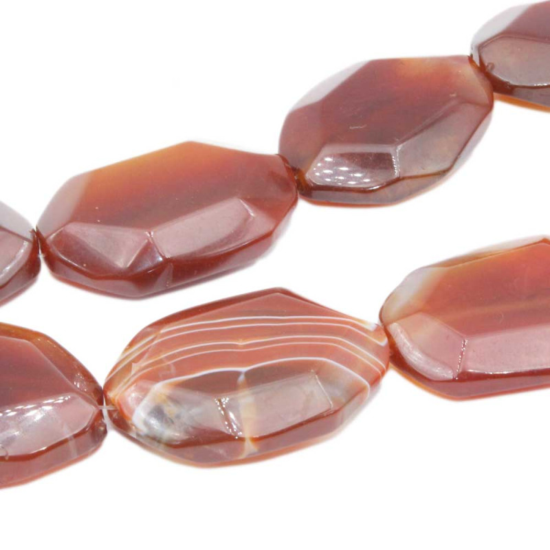 Corniola rossa striata piastra 43x30 circa pacco 1 pz (red-p399) - pietreeminuterie.com