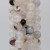 Agata bianca striata rutilata 12 mm liscia filo 40 cm