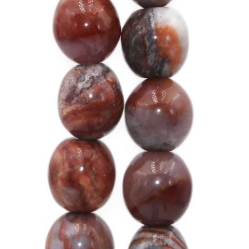 Agata crazy barilotto 16x15.5 mm 2 pz Agata crazy barilotto 16x15.5 mm 2 pz
