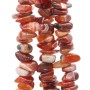 Chips pepite grandi agata rossa striata 15/17 mm 10 pz