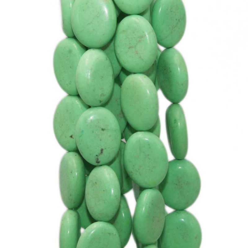 Agata verde fluo ovale 20x15 mm 10 pz (flu90aaz) - pietreeminuterie.com