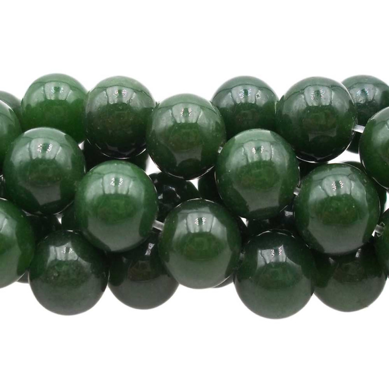 Agata verde tonda liscia 10.3 mm pacco 10 pz (agvv10) - pietreeminuterie.com