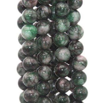 Agata verde muschiata verde 10 mm filo 40 cm Agata verde muschiata verde 10 mm filo 40 cm