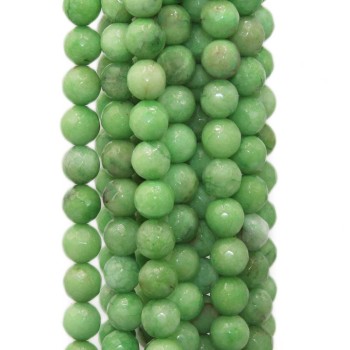 Agata verde sfac. 10 mm filo 40 cm Agata verde sfac. 10 mm filo 40 cm