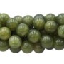 Agata verde tonda liscia 13.9 mm filo 40 cm