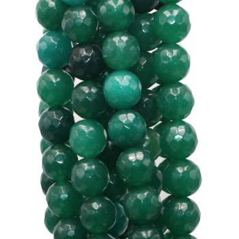 Agata verde tonda sfac. 10 mm filo 40 cm Agata verde tonda sfac. 10 mm filo 40 cm