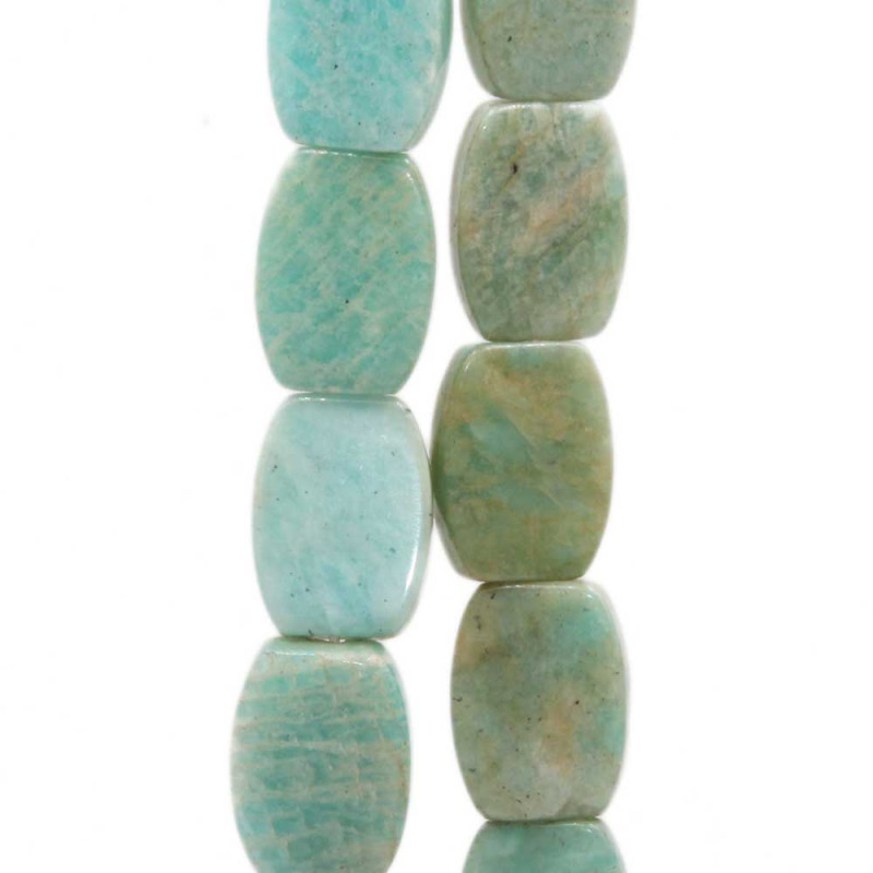 Amazzonite rettangolo 16x12 mm 2 pz (16x12mama) - pietreeminuterie.com