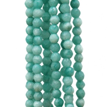 Amazzonite tonda sfacc. 3.5 mm filo 40 cm Amazzonite tonda sfacc. 3.5 mm filo 40 cm