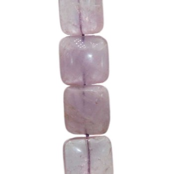 Ametista lavanda gettone quadrato 14 mm 2 pz Ametista lavanda gettone quadrato 14 mm 2 pz