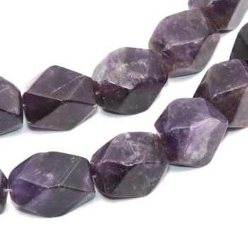 Ametista pepite smussate 16x12 mm circa pacco 2 pz Ametista pepite smussate 16x12 mm circa pacco 2 pz