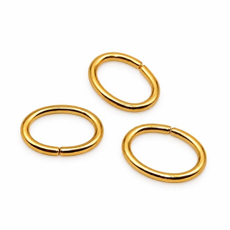 Anellini acciaio ovali oro 6x4x06 mm conf. 20 pz - an-c7gg - pietreeminuterie.com Anellini acciaio ovali oro 6x4x06 mm conf. 20 pz (an-c7gg) - pietreeminuterie.com