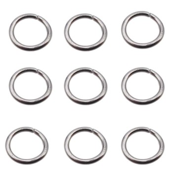 Anellini in acciaio aperti 4x0.6 mm pacco 200 pz