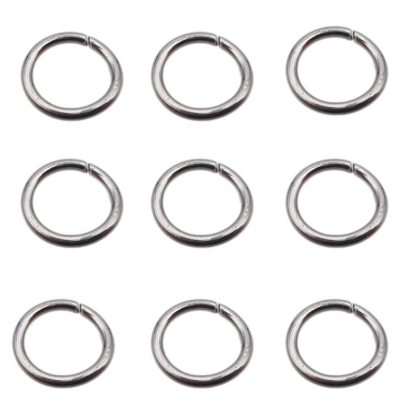 Anellini in acciaio aperti 8x1 mm pacco 100 pz (8x01mmane) - pietreeminuterie.com