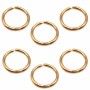 Anellini in acciaio oro lucido 7x06 pacco 50 pezzi