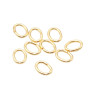 Anellini in acciaio ovali oro 3x2 mm conf. 50 pz