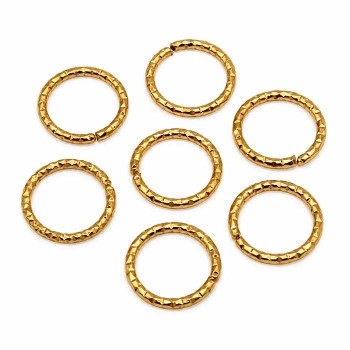 Anellini in acciaio diamantati oro 6x1 mm conf. 20 pz Anellini in acciaio diamantati oro 6x1 mm conf. 20 pz