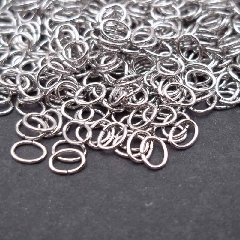 Anellini in acciaio inox 4x3x05 mm pacco 50 pz - pw04 - pietreeminuterie.com Anellini in acciaio inox 4x3x05 mm pacco 50 pz (pw04) - pietreeminuterie.com