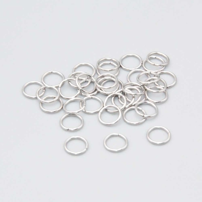 Anellini acciaio taglio speciale 2.8x0.4 mm conf. 100 pz (3mm-1acc) - pietreeminuterie.com