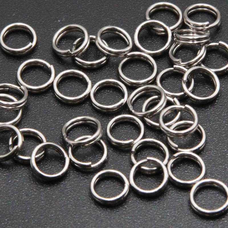 Anellini brisè acciaio 5 mm 50 pz (bris-1b) - pietreeminuterie.com