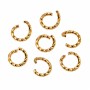 Anellini in acciaio oro torti 5 mm conf, 20 pz