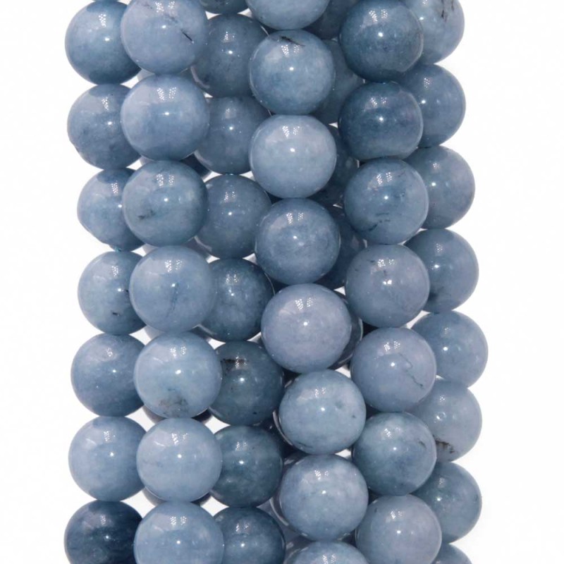 Angelite tonda liscia 10 mm filo 40 cm - ang-0299 - pietreeminuterie.com Angelite tonda liscia 10 mm filo 40 cm (ang-0299) - pietreeminuterie.com