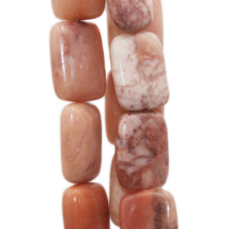 Avventurina rosa rettangolo liscio 20x14 mm 5 pz (avv20x151) - pietreeminuterie.com