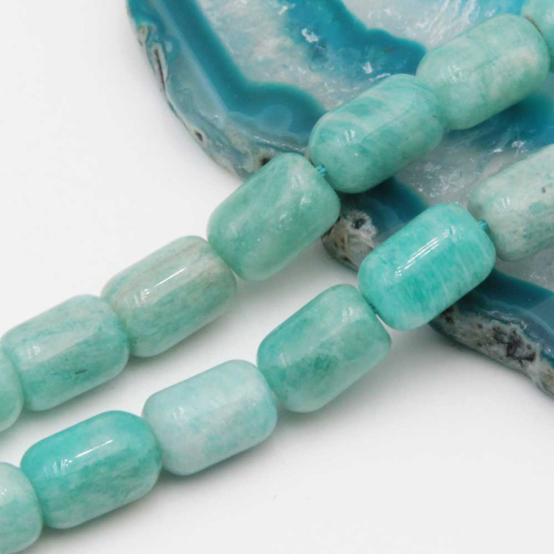Amazzonite barilotto liscio 9x6 mm conf. 10 pz (ama-b677) - pietreeminuterie.com