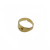Base anello da riempimento in ottone placcato oro conf. 5 pz