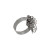 Base Anello regolabile da riempimento ottone argentato conf. 2 pz
